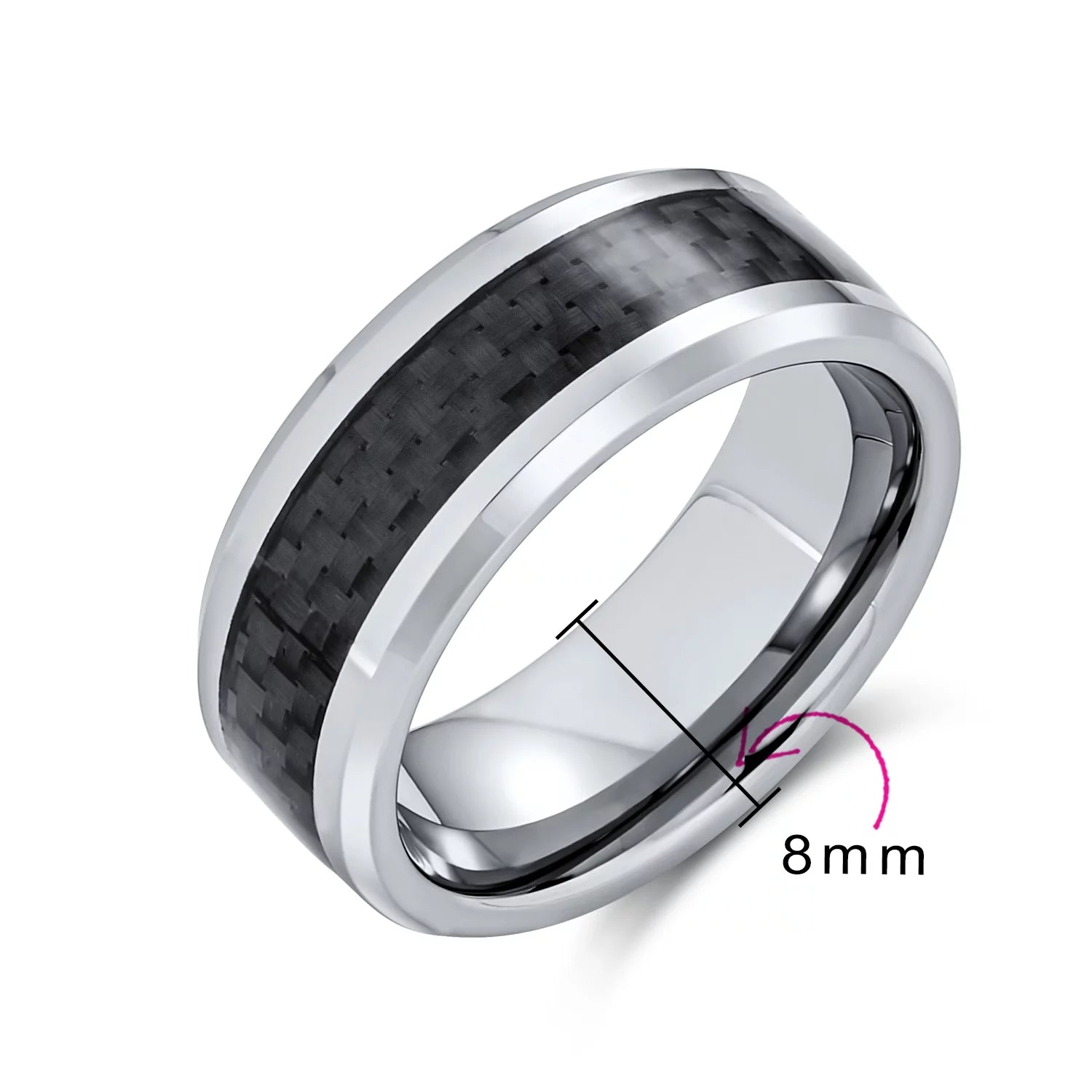 Mens Unisex Titanium Wedding Band Ring with Simulated Blue Opal Inlay for Couples